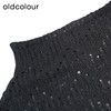 oldcolour设计感套头针织衫秋季新款镂空拼接半高领打底O34052425 商品缩略图4