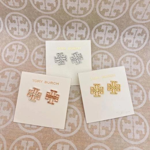 Tory Burch/TB女士经典镂空logo耳钉！美国代购，无中文标签，介意慎拍 H 商品图0