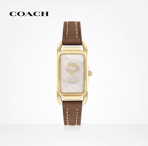 【情人节礼物】【下单送玫瑰金钛钢手镯】明星同款 COACH 蔻驰 中国龙年生肖限定手表 简约皮带石英女表 商品图1