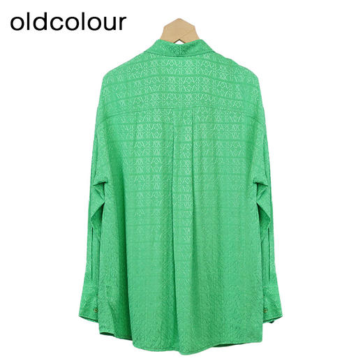 oldcolour简约通勤衬衫秋季新款设计感宽松长袖上衣女GO31063851 商品图4