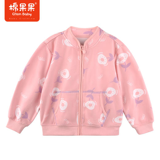 棉果果冬季新品女童5A抗菌摇粒绒外套M422181423614 商品图0