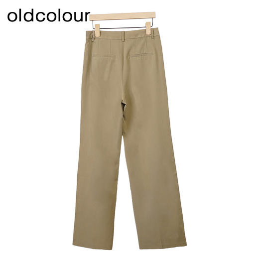 oldcolour显瘦阔腿裤秋季新款高腰气质垂感西装休闲裤女O32073202 商品图3