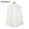 oldcolour白色简约休闲衬衫秋季新款宽松显瘦百搭上衣女O33013364 商品缩略图1