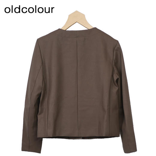 oldcolour美式复古皮衣帅气时尚直筒小个子短款外套女O34041439 商品图3