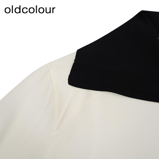 oldcolour简约长袖衬衫春秋季新款撞色宽松时尚套头上衣女O32013254 商品图3
