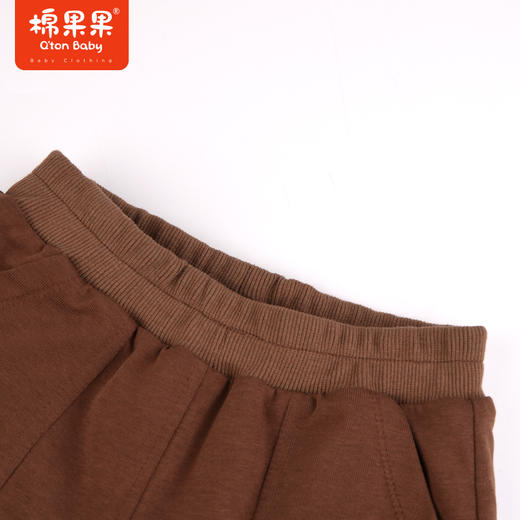 棉果果冬季新品男童小毛圈针织夹棉长裤M412200823682 商品图2