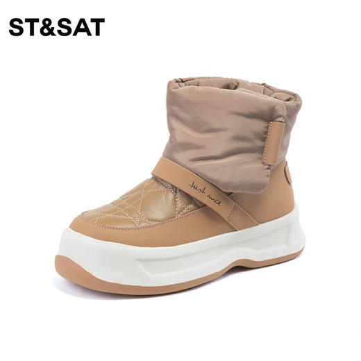 星期六保暖加绒羽绒厚底雪地靴SS3411A627 商品图3