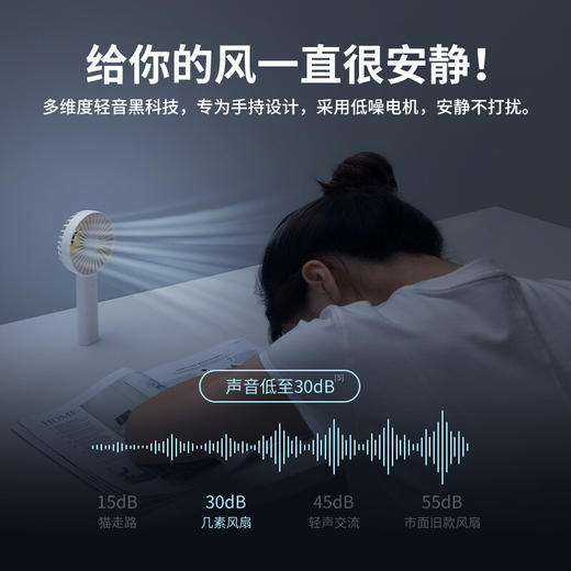 【小家电】几素轻巧便携可手持可桌面风扇FA21 HF 商品图7