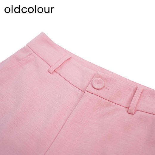 oldcolour高腰气质阔腿裤秋季新款简约宽松长款休闲裤女O33073383 商品图2