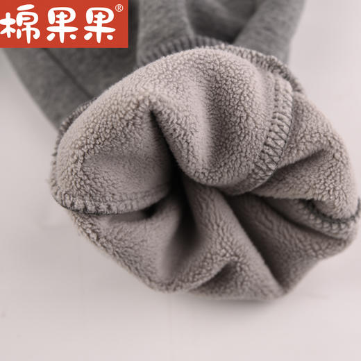 棉果果冬季新品男奥粒绒针织加绒长裤M412200423683 商品图2