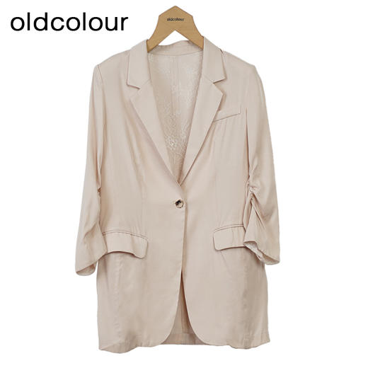 oldcolour休闲简约西装秋季新款宽松气质薄款外套女GO31048850 商品图2
