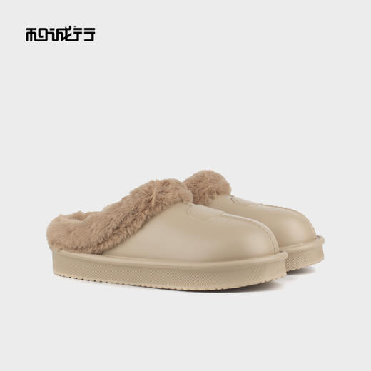 和诚行 2024秋冬新款防水棉拖鞋厚底情侣家居包头拖鞋女鞋0470179 商品图0