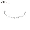 ZEGL灰色人造珍珠项链女款轻奢小众高级感锁骨链黑玛瑙秋冬毛衣链 商品缩略图1