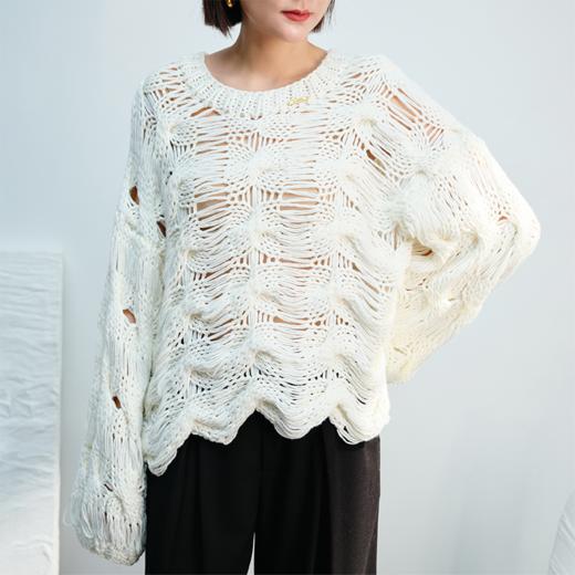 LIYIHAN 手工编织粗线毛衫 Y233M10702 商品图0