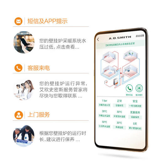 史密斯/壁挂炉/L1PB26-A5//A.0史密斯智能恒温采暖热水两用炉 商品图3