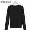 oldcolour设计感针织衫秋季新款V领修身套头打底衫女O34052406 商品缩略图3