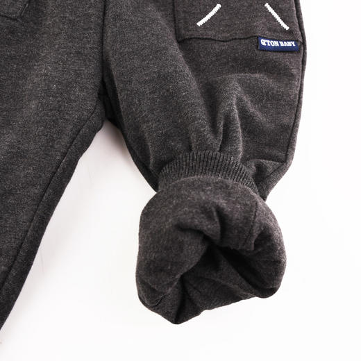 棉果果冬季新品男童针织夹棉长裤M412200823678 商品图2