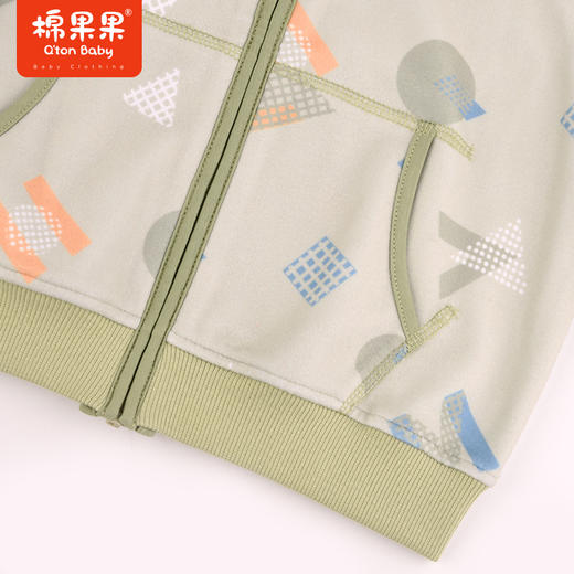 棉果果冬季新品男童5A抗菌摇粒绒短款外套M412100423670 商品图3