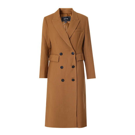 EITIE爱特爱冬季新款经典双排扣大气风衣外套女7214907 商品图5