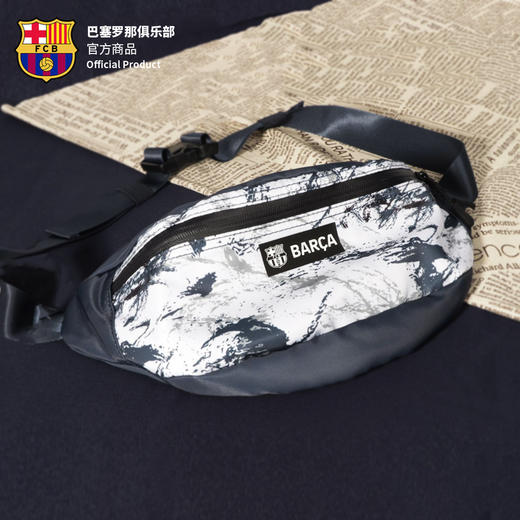 巴塞罗那俱乐部官方商品 | 巴萨大容量泼墨印花时尚休闲腰包 商品图3