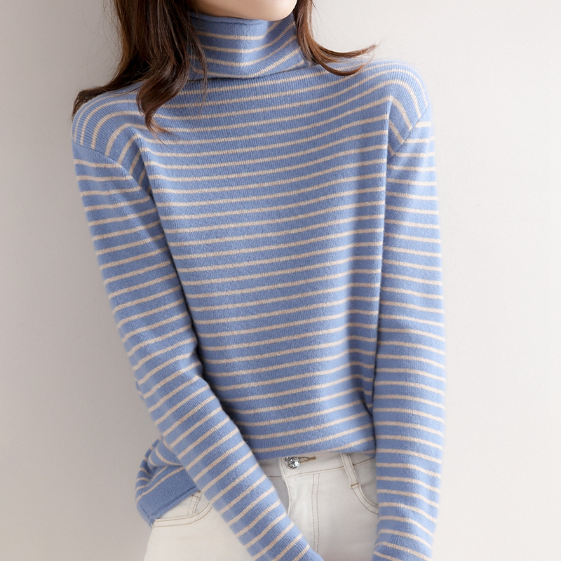 【2023秋冬新款】气质日系简约高领 软糯修身显瘦 秋冬新款休闲百搭长袖针织衫 时尚好穿搭