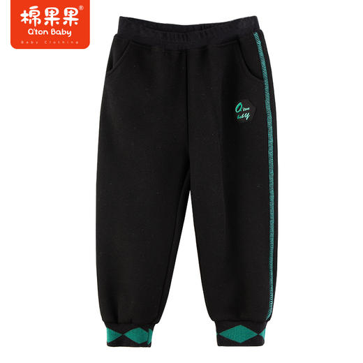 棉果果冬季新品男童奥粒绒针织加绒长裤M412200423684 商品图0