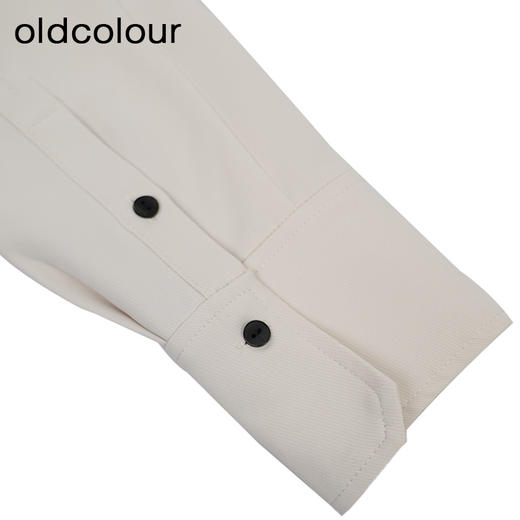 oldcolour时尚设计感衬衫秋季新款休闲百褶长袖上衣女O32013266 商品图4