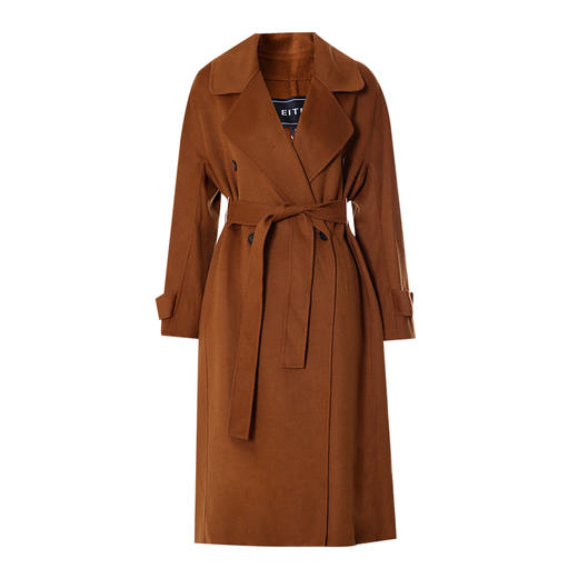 EITIE爱特爱冬季新款气质翻领收腰显瘦大衣外套7214909 商品图5