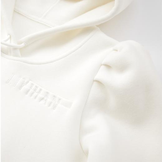 LIYIHAN 超大袖廓形白色卫衣 Y233S06201 商品图3