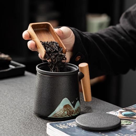 「数款可选！礼盒装」国潮文创陶瓷马克杯泡茶办公杯茶水分离杯子国庆中秋教师节送礼品餐饮用具 商品图2