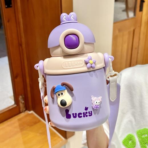 【大容量！儿童保温杯】保温杯女士儿童学生杯大容量水壶吸管水杯网红大肚杯上学水杯，吸管设计方便饮水，900m超大容量。ry 商品图2