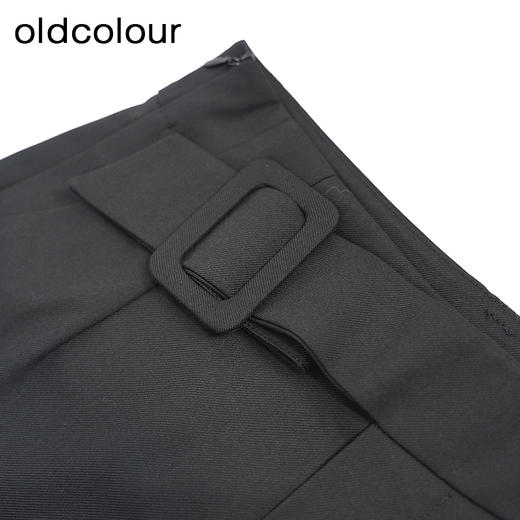 oldcolour高腰通勤休闲裤秋季新款直筒显瘦长款西装裤女O32073211 商品图2