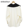 oldcolour简约长袖衬衫春秋季新款撞色宽松时尚套头上衣女O32013254 商品缩略图1