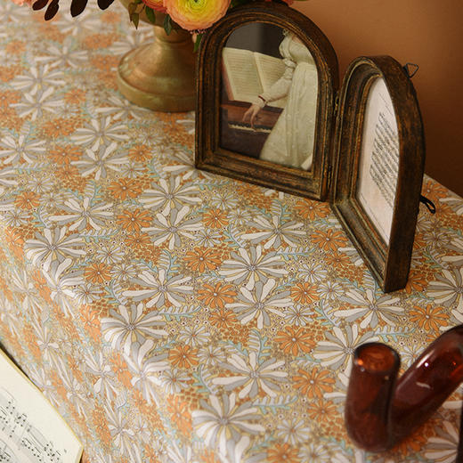 海洋珊瑚系列钢琴巾钢琴凳罩北欧现代简约钢琴罩全罩新款钢琴巾 商品图1