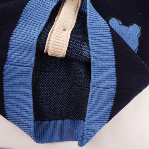 棉果果冬季新品男童兔绒包芯纱针织开衫毛衣M412161223672 商品图3