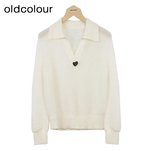 oldcolour简约气质针织衫秋季新款宽松时尚百搭毛衣女O34052407 商品图0