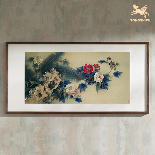 铜师傅 手工錾刻 铜雕画《芙蓉芭蕉》客厅玄关沙发背景墙装饰画 商品图2