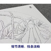 【大彩图】李晓明工笔画白描底稿扇面小品《荷花》临摹勾线花鸟线稿K075 商品缩略图4