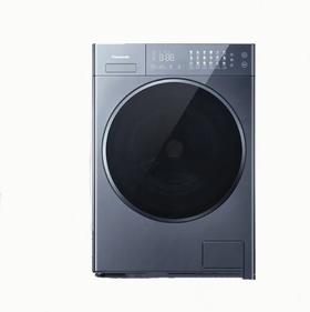 松下  洗衣机  XQG120-V290  12KG 滚筒 变频 一级能效 全自动 上/下排水  前开式  蓝色系 银河钻蓝