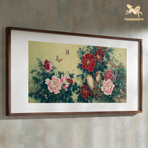 铜师傅 手工錾刻 铜雕画《花香满园》客厅玄关沙发背景墙装饰画 商品图3