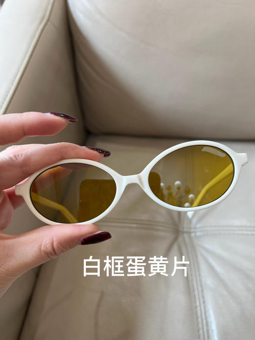 1019-4 miu里miu气 张元英同款 甜酷复古 椭圆镜框 超轻时尚太阳镜 商品图2