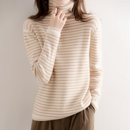 【2023秋冬新款】气质日系简约高领 软糯修身显瘦 秋冬新款休闲百搭长袖针织衫 时尚好穿搭 商品图1