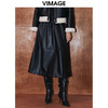 VIMAGE纬漫纪冬季新款高腰时尚通勤显瘦a字半身裙V2006627 商品缩略图5
