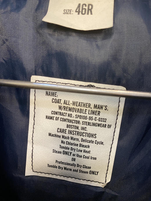 90年代 Vintage 美军公发 棉服 夹棉外套_CTJK(XL) 商品图2