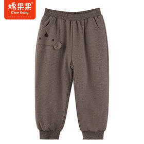 棉果果冬季新品女童针织夹棉长裤M422200823624