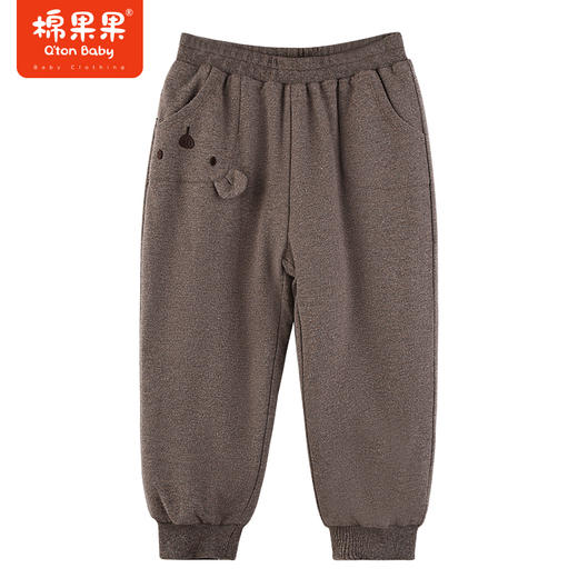 棉果果冬季新品女童针织夹棉长裤M422200823624 商品图0