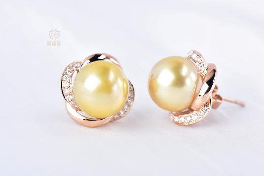 【小确幸】四叶花珍珠耳钉    ZZ12306071 商品图5