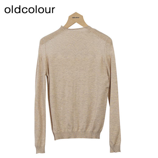 oldcolour设计感套头针织衫秋季新款镂空拼接半高领打底O34052425 商品图1