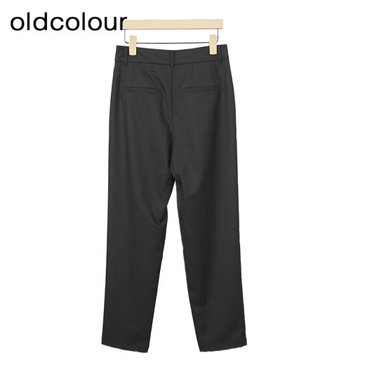 oldcolour高腰通勤休闲裤秋季新款直筒显瘦长款西装裤女O32073211 商品图4