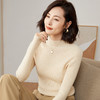 Avann 一线成衣无缝半高抽条/抽条V领/抽条高翻领100%羊毛衫 商品缩略图6
